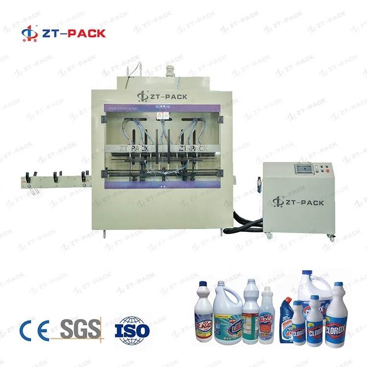 Automatic HCL Corrosive Liquid Packaging Line For  Harpic Liquids